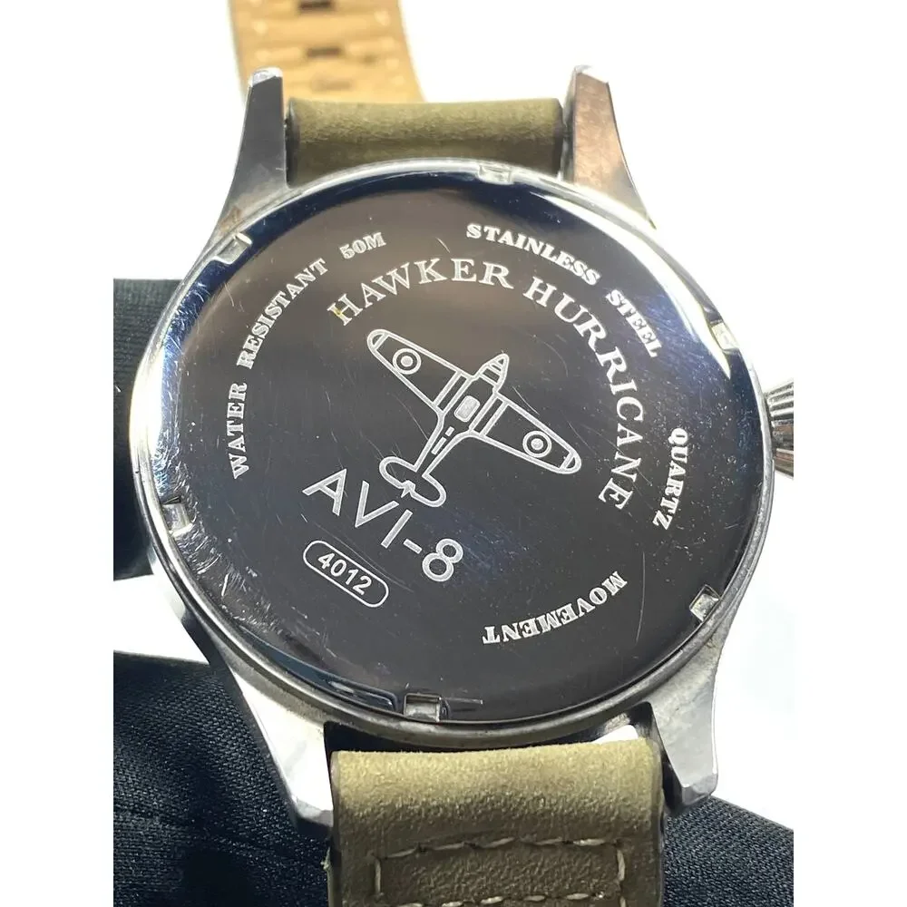 AVI-8 Hawker Hurricane 4012 Flieger Type B Watch Quartz Mens 46mm Aviator Pilots